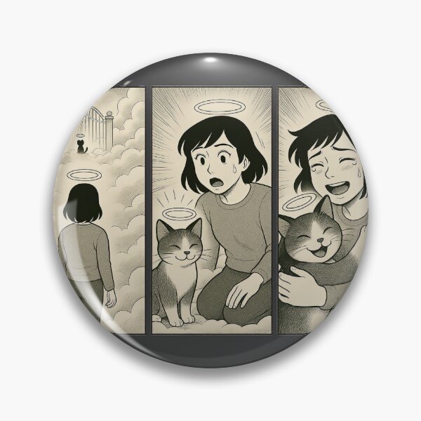 Item preview, Emotional Reunion with a Beloved Cat in Heaven Comic designed and sold by iamwonderkitty.