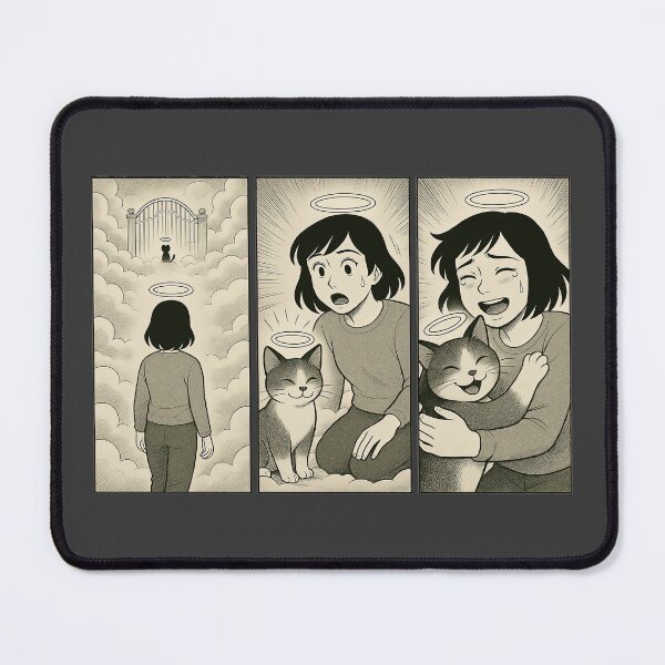 Item preview, Emotional Reunion with a Beloved Cat in Heaven Comic designed and sold by iamwonderkitty.