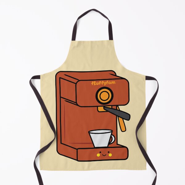 Item preview, Cute coffee machine coffee shop barista designed and sold by fluffyfamcraft.