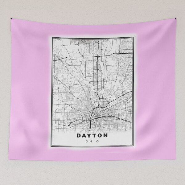 Item preview, Minimalist Dayton Map designed and sold by Tamas Das.