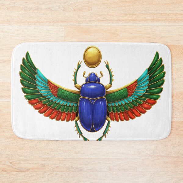 Item preview, Golden Winged Scarab – Ancient Egyptian Symbol of Rebirth designed and sold by KnzSHOPPING.