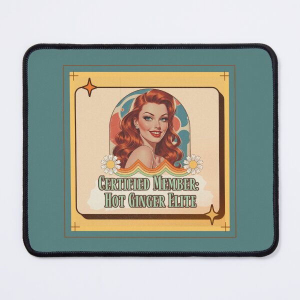 Item preview, Hot Ginger Vintage Retro Redhead Humor Design designed and sold by Hanging On By A Staple.
