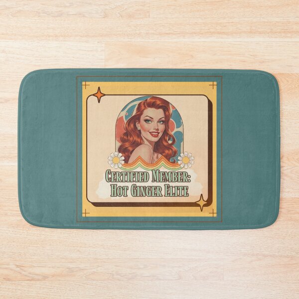 Item preview, Hot Ginger Vintage Retro Redhead Humor Design designed and sold by Hanging On By A Staple.