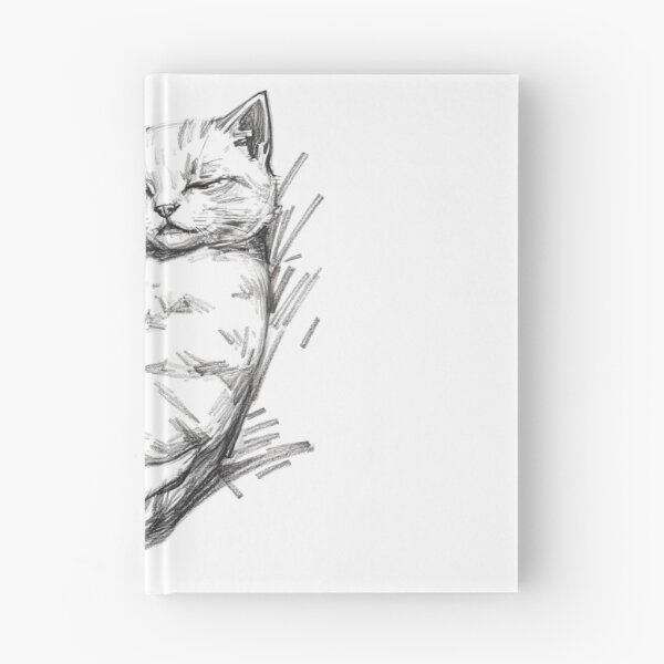 Item preview, Cute little cat sleeping pencil art designed and sold by SanchillShop.
