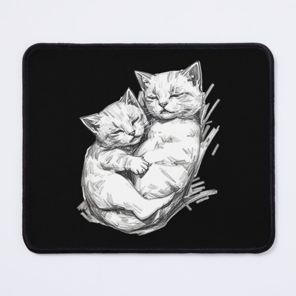 Item preview, Cute little cat sleeping pencil art designed and sold by SanchillShop.