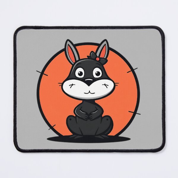 Item preview, black rabbit designed and sold by SanchillShop.