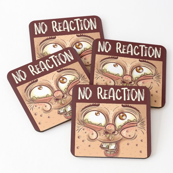 Item preview, No Reaction funny face designed and sold by Moso1879.