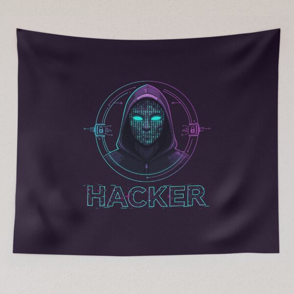 Item preview, Futuristic Hacker Binary Code Art designed and sold by KiwiRider.