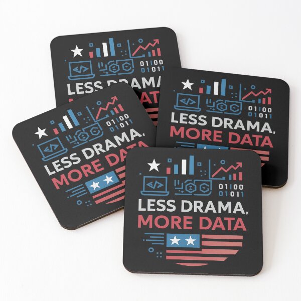 Item preview, LESS DRAMA, MORE DATA T SHIRT designed and sold by Artivio2025.
