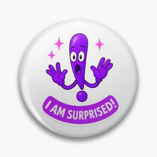 Item preview, "I Am Surprised! Cute Cartoon Exclamation Point" designed and sold by Kuber16.