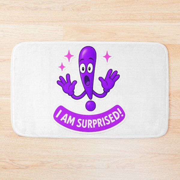 Item preview, "I Am Surprised! Cute Cartoon Exclamation Point" designed and sold by Kuber16.