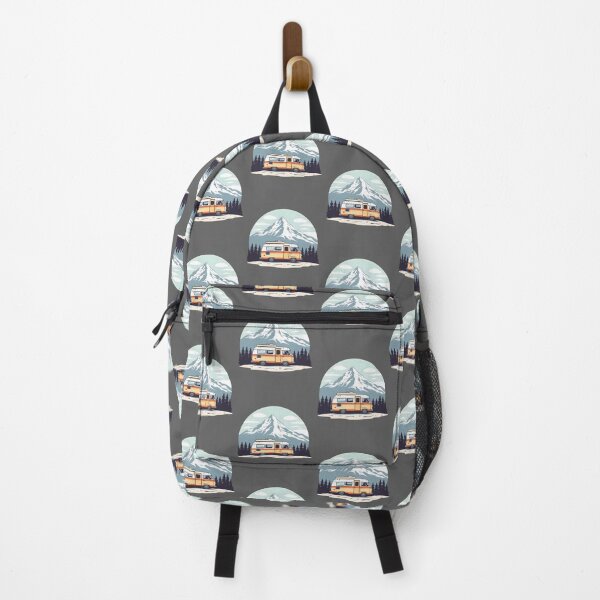 Item preview, Retro Camper Van Parked in Mountain designed and sold by Be-Adventurous.