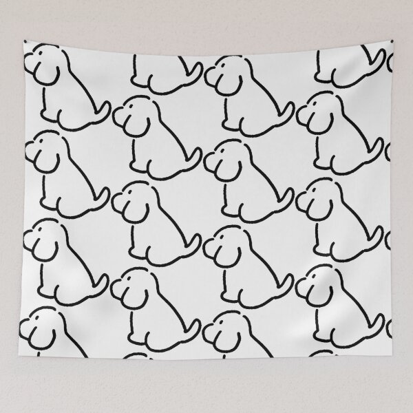 Item preview, dog sitting doodle drawing designed and sold by joinspn18.