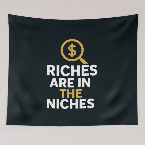 Item preview, Riches are In The Niches. T Shirt designed and sold by Artivio2025.