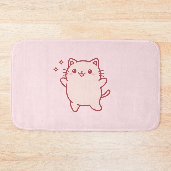 Item preview, Happy Chubby Kawaii Cat Smiling designed and sold by Cherry Dreams.
