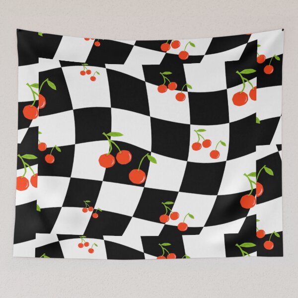 Item preview, checkers and cherries designed and sold by M-J-A-C.