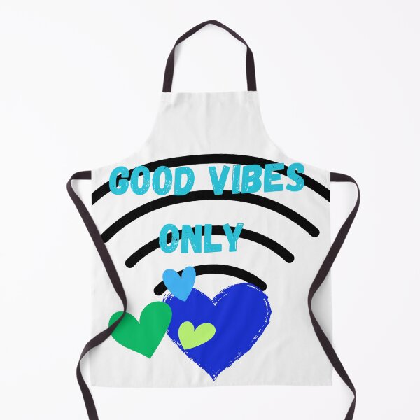Item preview, good vibes only blue green hearts designed and sold by OLYAALYA.