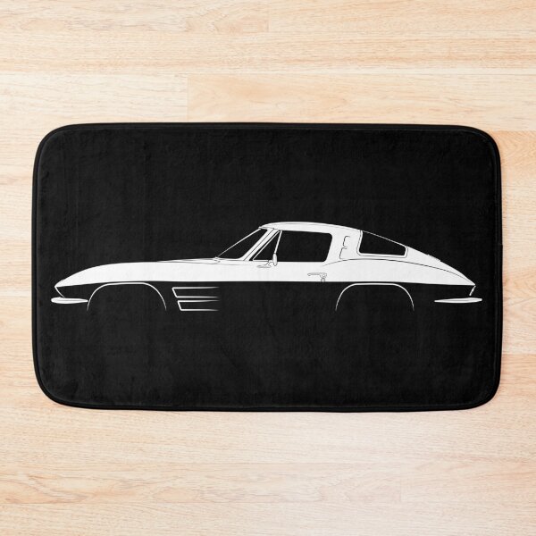 Item preview, Corvette C2 (White) designed and sold by Car Silhouettes.