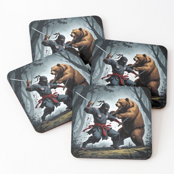 Item preview, Samurai Vs Bear  designed and sold by LEGACY-ART.