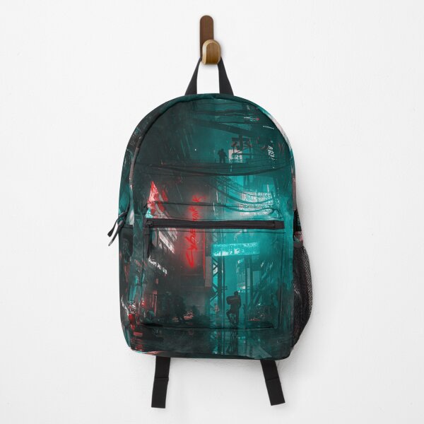 Item preview, Cyber Alley Beneath the Neon Fog designed and sold by AlexSuiArt.