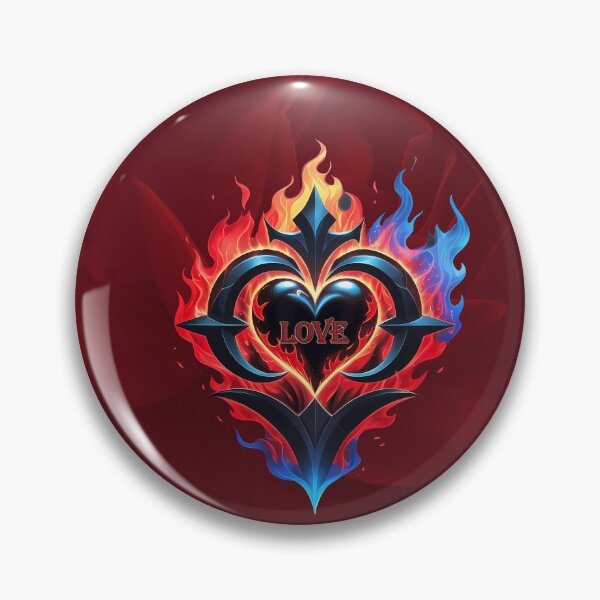 Item preview, A flaming heart, the fire of love. The heart is designed in deep black, giving it an elegant and powerful aura. designed and sold by nicky2342.