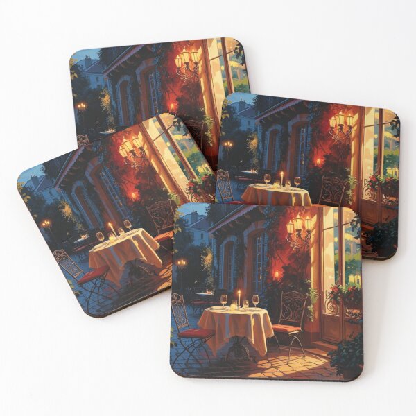 Item preview, A candle lit evening outside the Bistro. designed and sold by janice56.