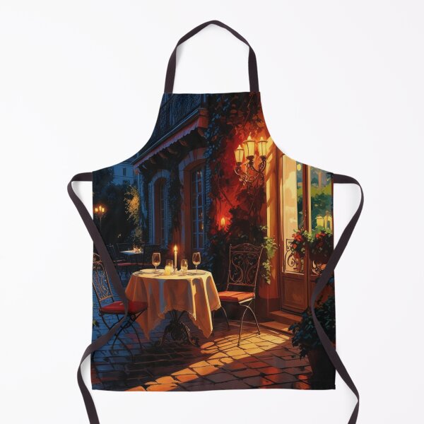 Item preview, A candle lit evening outside the Bistro. designed and sold by janice56.
