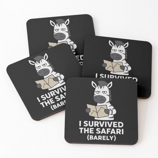 Item preview, Safari Zebra I Survived Africa Jungle Adventure Humor designed and sold by Dazeville Studio1541 .