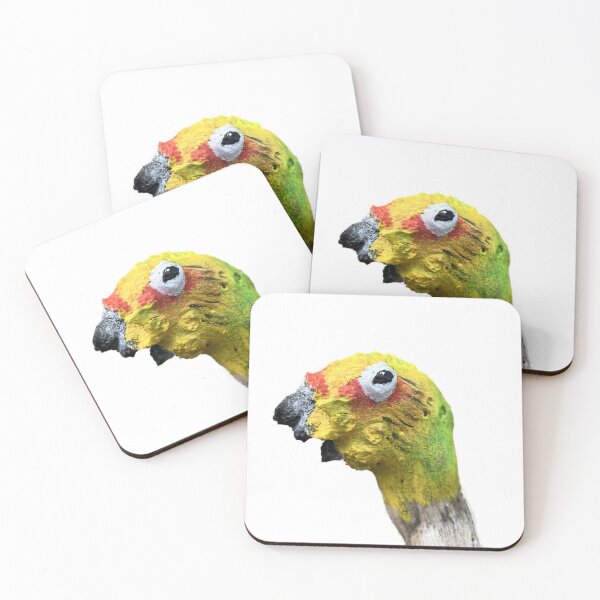 Item preview, Baby parrot painted on found wood. designed and sold by "obart.ch".