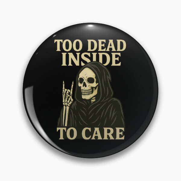 Artikelvorschau, Too Dead Inside to Care – Gothic Skeleton Metal Shirt entworfen und verkauft von Elfonso.