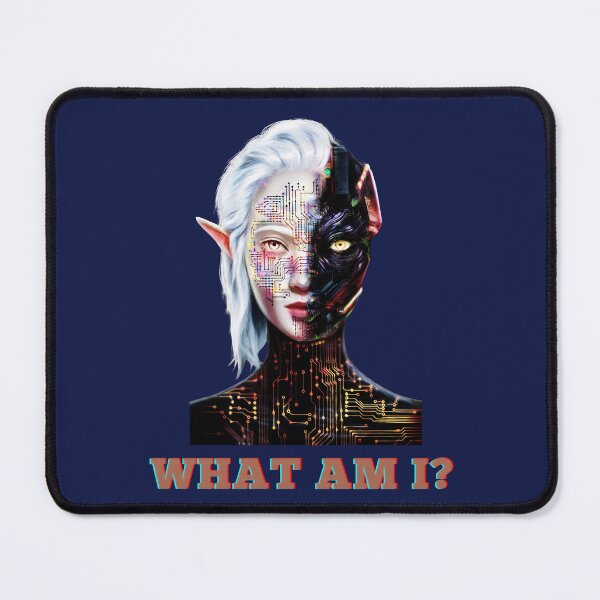 Item preview, Half Human, Half Machine: "WHAT AM I?" designed and sold by Dakson Design - Fantasy Art.