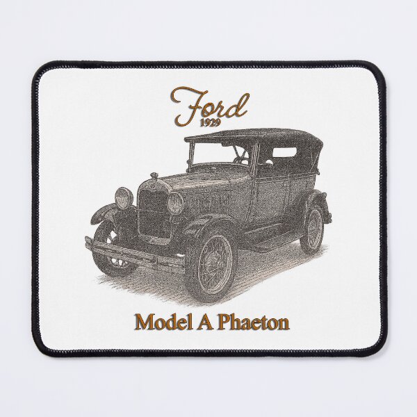 Item preview, 1929 Ford Model A Phaeton Vintage Car Drawing designed and sold by Michael van der Hoorn.
