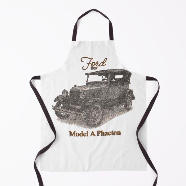 Item preview, 1929 Ford Model A Phaeton Vintage Car Drawing designed and sold by Michael van der Hoorn.