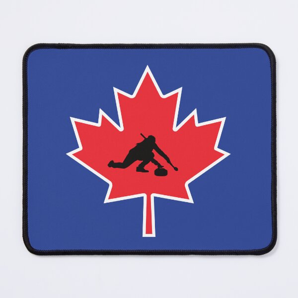 Item preview, Canadian Curling Pride – Maple Leaf Silhouette Design designed and sold by Golden Blaze Studio.