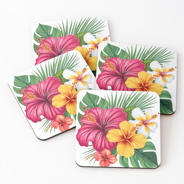 Item preview, Hibiscus Tropical Flowers Yellow And Pink Petals designed and sold by Asapusri.