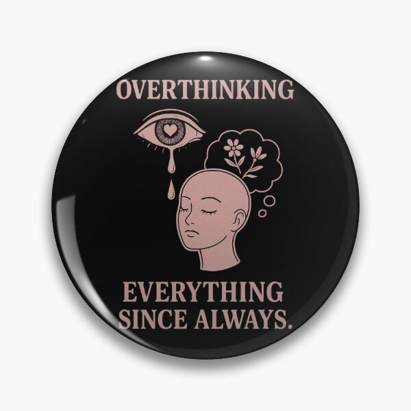 Item preview, Overthinking Everything – Sadcore Aesthetic Mental Health Shirt designed and sold by Elfonso.