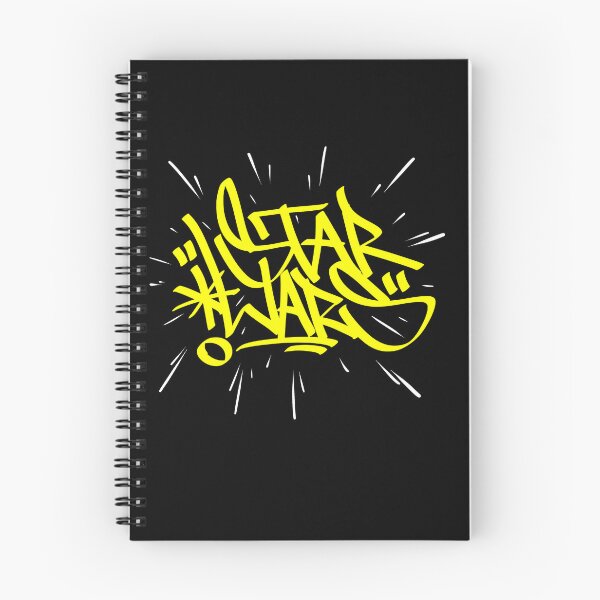 Item preview, Starwars Graffiti Tag – Yellow Lettering with Light Speed Motion Lines designed and sold by DOSERONE.