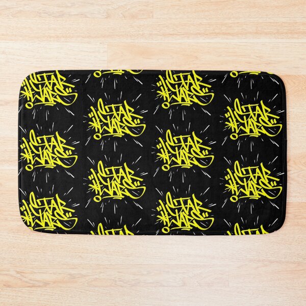 Item preview, Starwars Graffiti Tag – Yellow Lettering with Light Speed Motion Lines designed and sold by DOSERONE.