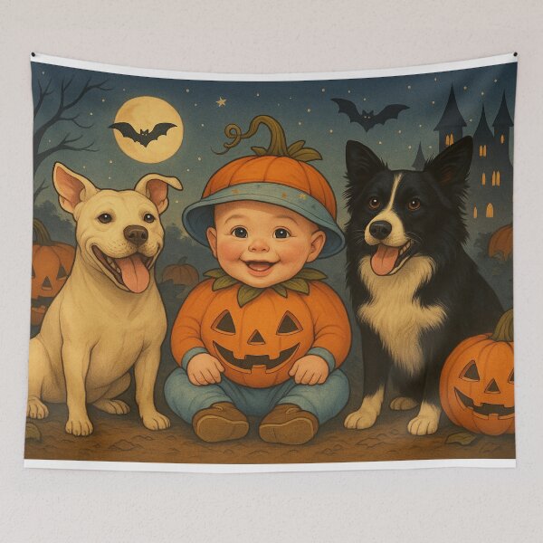 Item preview, Baby’s First Halloween (With Bodyguards) - Large Print designed and sold by Moshop08.