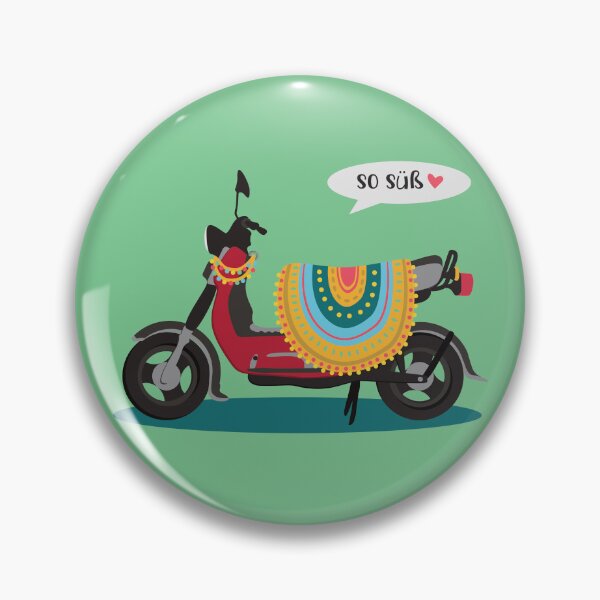 Item preview, SR 50: Simson scooter with bobble band and green blanket designed and sold by RosisEnkelin.