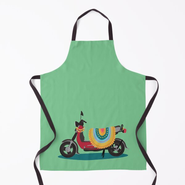 Item preview, SR 50: Simson scooter with bobble band and green blanket designed and sold by RosisEnkelin.