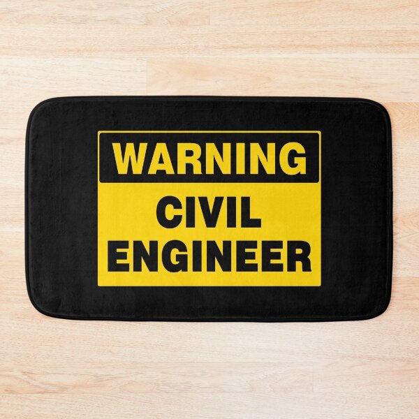 Item preview, WARNING SIGN, CIVIL ENGINEER, INDUSTRIAL SIGNAGE, FUNNY designed and sold by AASparksDesigns.