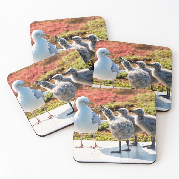 Item preview, Herring Gull with Her Young Chicks designed and sold by Dorset Girl.