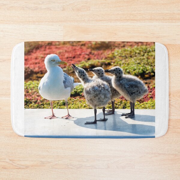 Item preview, Herring Gull with Her Young Chicks designed and sold by Dorset Girl.