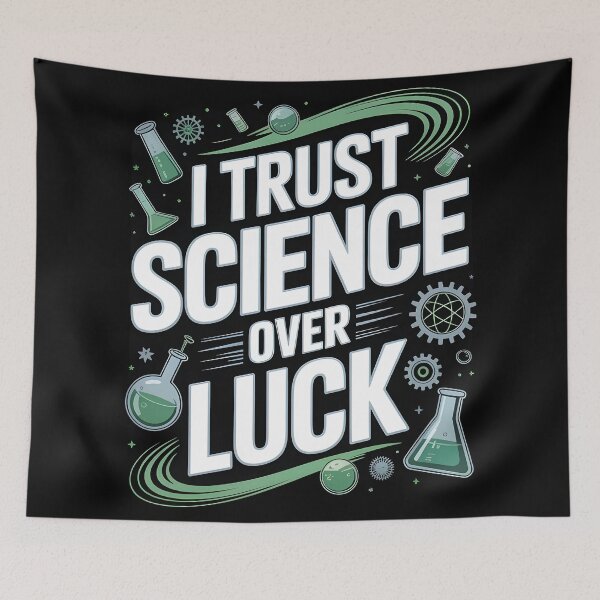 Item preview, I trust Science over Luck designed and sold by Dilwish5.