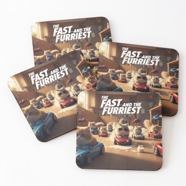 Item preview, The Fast and The Furriest: Racing Cats designed and sold by BlurBlurDesign.