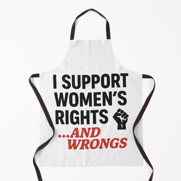 Item preview, I Support Women's Rights and Wrongs - Feminist Statement Shirt designed and sold by Elfonso.