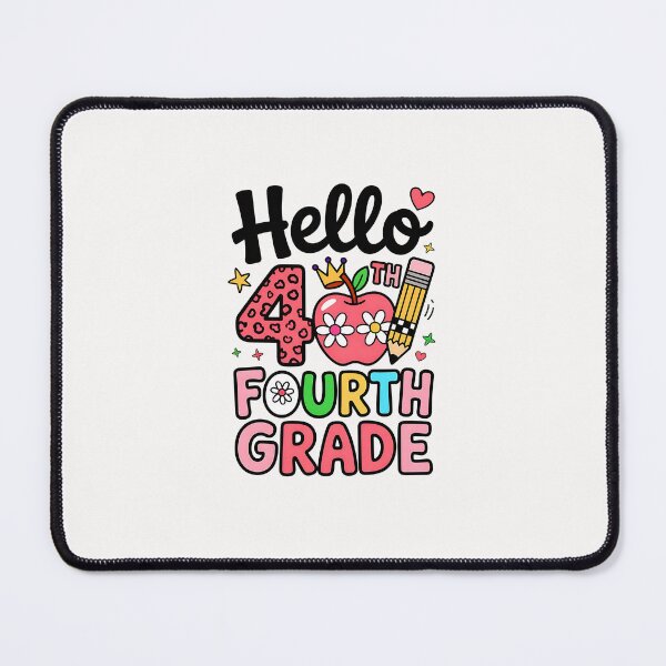 Item preview, Hello 4th Fourth Grade Back To School Teacher Pink Leopard designed and sold by facegm.