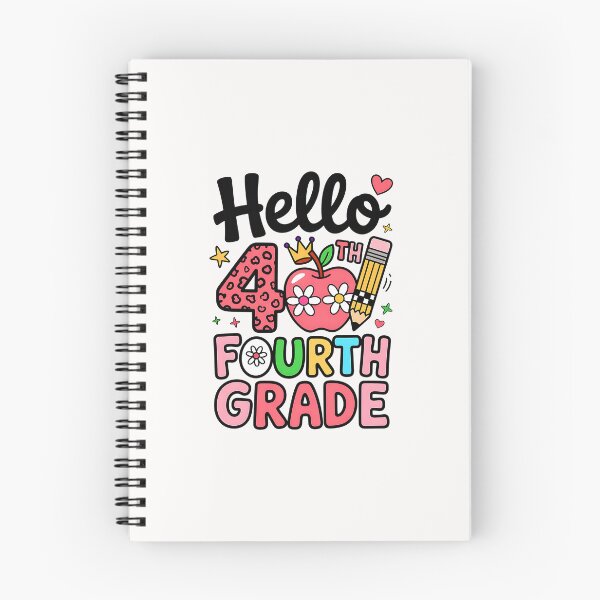 Item preview, Hello 4th Fourth Grade Back To School Teacher Pink Leopard designed and sold by facegm.