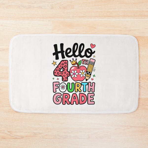 Item preview, Hello 4th Fourth Grade Back To School Teacher Pink Leopard designed and sold by facegm.